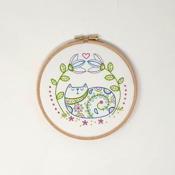 Creative World Of Craft Cat Galore Printed Embroidery Kit - 6"