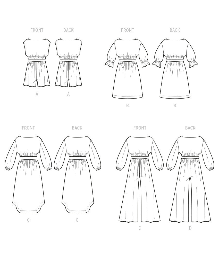 McCall's Girls' Tops, Skirts, Shorts and Pants M8295 - Paper Pattern, Size A (7-8-10-12-14-16)