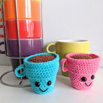 Crochet Espresso Cup Pair