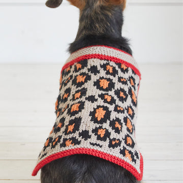 Leopard Pooch - Dog Coat Knitting Pattern For Pets in Debbie Bliss Rialto Aran by Debbie Bliss