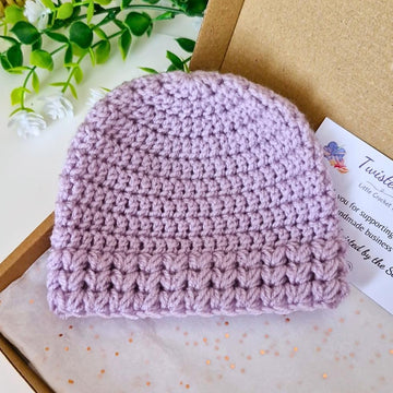 Puff V Stitch Baby Hat