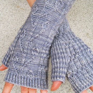 Twisted Ivy Fingerless Mitts