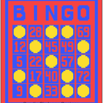 BINGO overlay mosaic Throw blanket