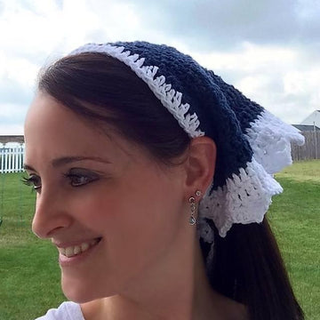 Mumtaz Crochet Triangle Head Scarf Pattern Bandana Designer
