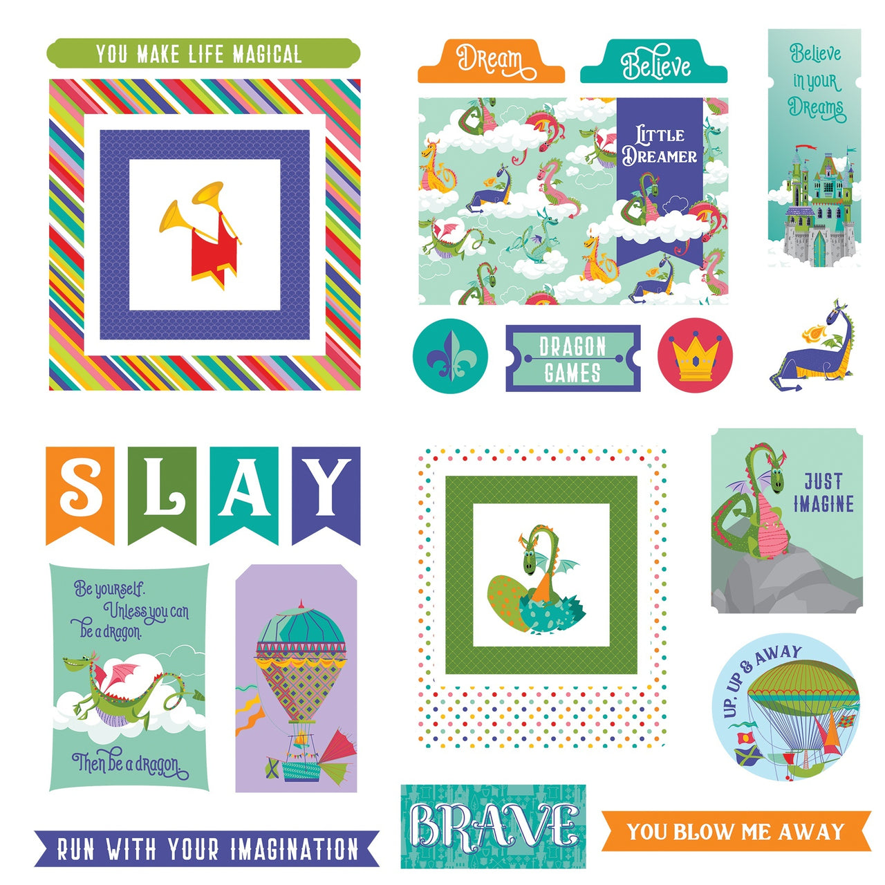 Photoplay Paper Dragon Dreams Ephemera Cardstock Die-Cuts - 628227