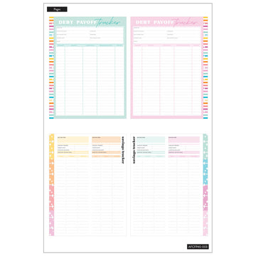 The Happy Planner Girl Payoff Savvy Saver Classic Fill Paper (Full Sheets)