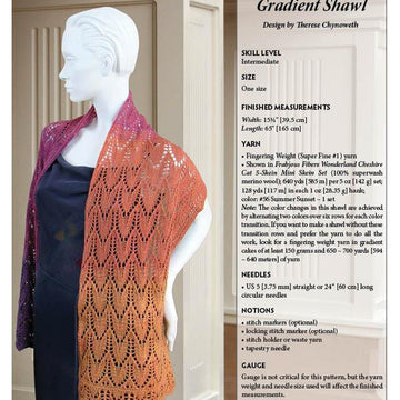 Fire in the Sky Shawl