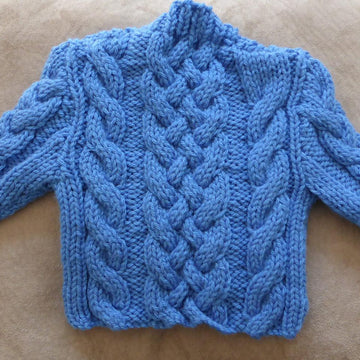 Jesse - 12ply cabled sweater