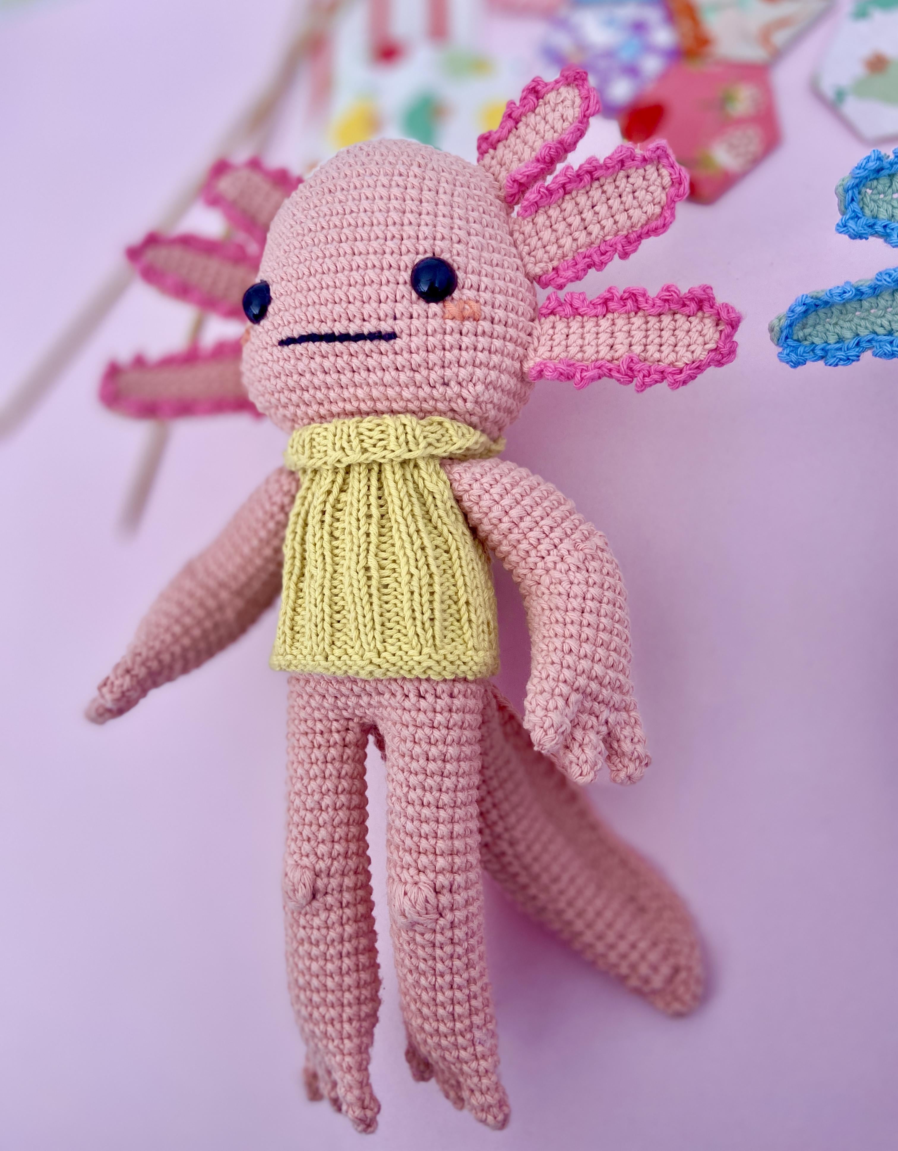 Axolotl in a vest