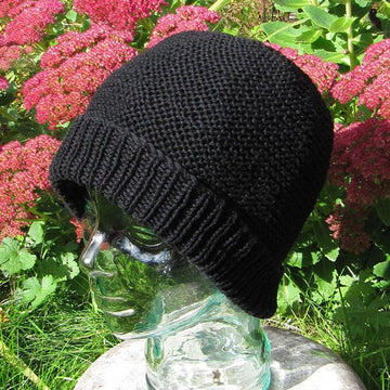 The garter stitch beanie hat