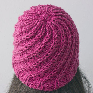 Knit Spiral Hat