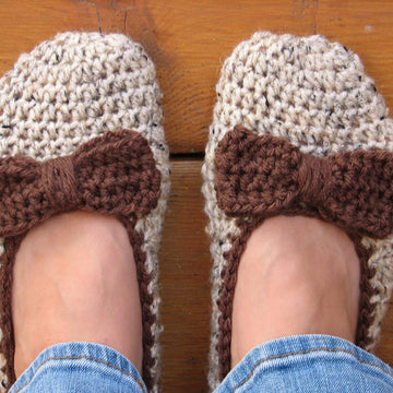 Adult Slippers with Bow