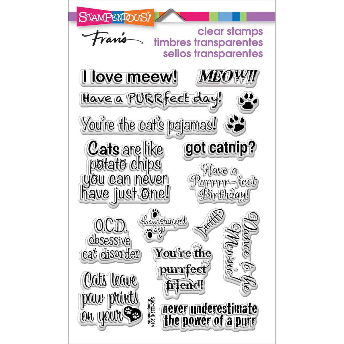 Stampendous Perfectly Clear Stamps - Cat Sayings