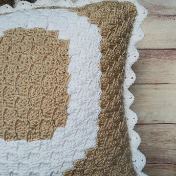 18" C2C Alphabet Throw Pillow