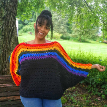 Oversize batwing sweater
