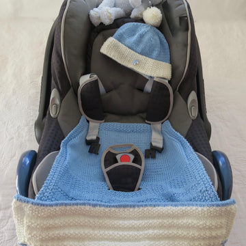 Newborn Baby Car Seat Blanket Beep Beep