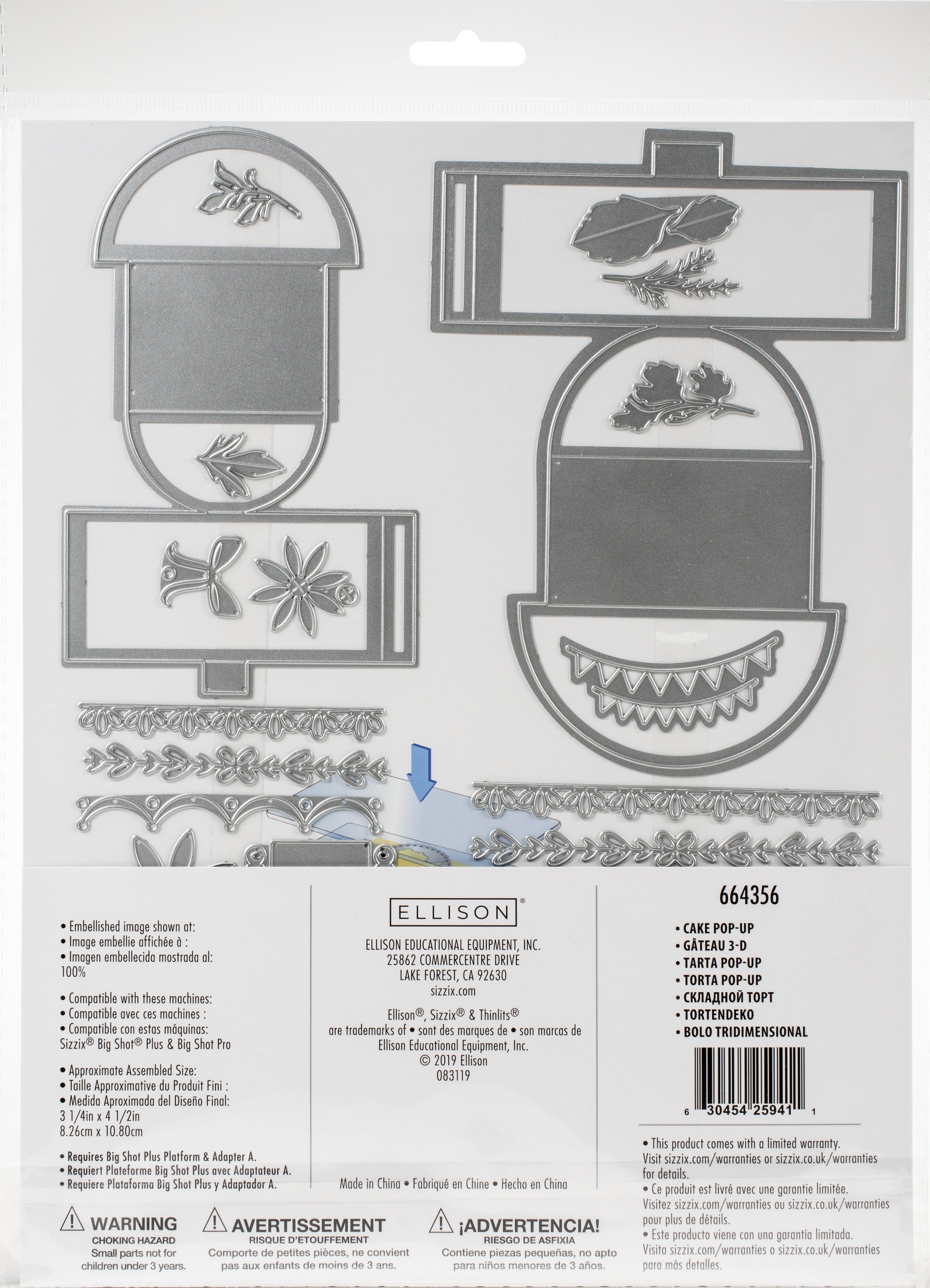 Sizzix Thinlits Plus Dies 29/Pkg - Cake Pop-Up