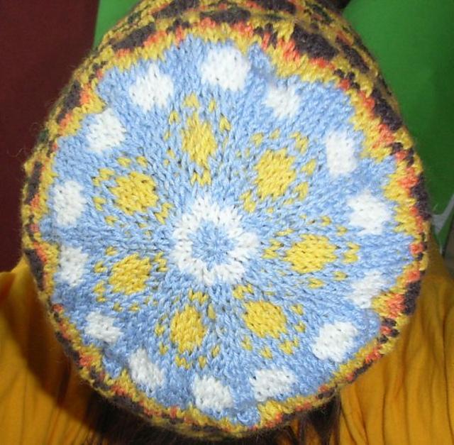 Sunflower beanie