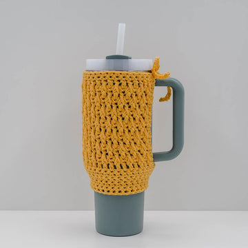 Textured Crochet Stanley Cup Cozy