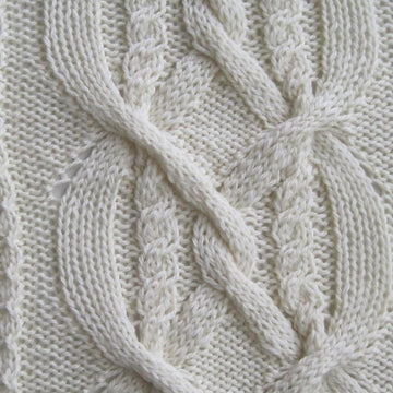 Warm Leitrim Aran Shawl