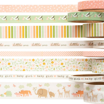 American Crafts Peek-A-Boo You Washi Tape 8/Pkg - Girl