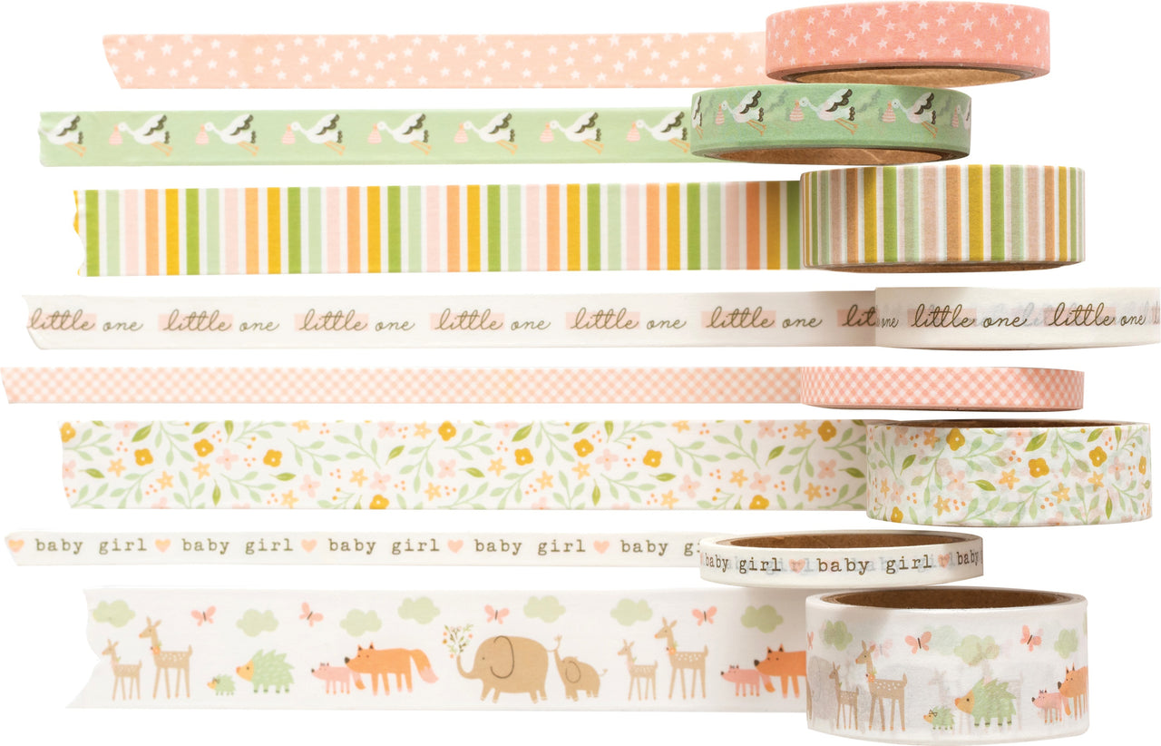 American Crafts Peek-A-Boo You Washi Tape 8/Pkg - Girl