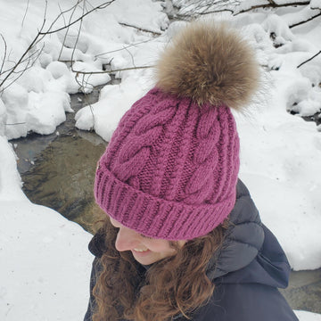 Frosty - Braided Cable Hat