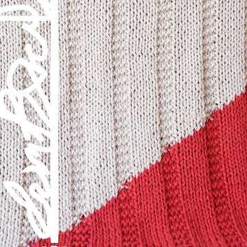 Triangle Color Blocked Throw Blanket (2015001)