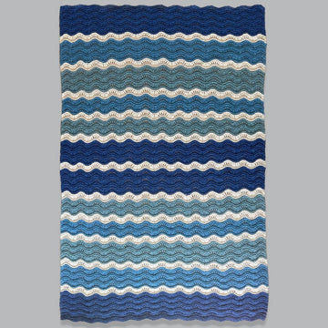 Mavericks Wave Ripple Blanket
