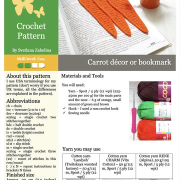 322 Carrot decor or bookmark
