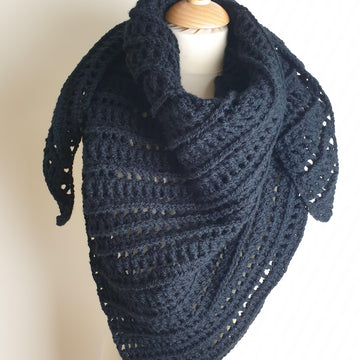 Dark Rose shawl