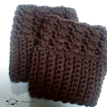 Mock Cable Boot Cuffs