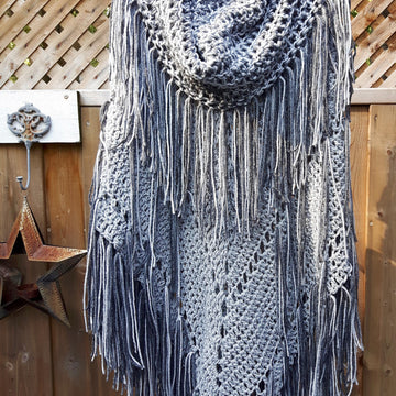 Ombre Poncho & Cowl