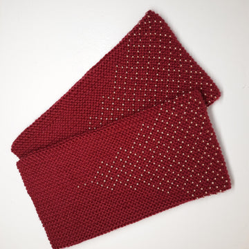 Beaded wrist warmers "Christmas tree"