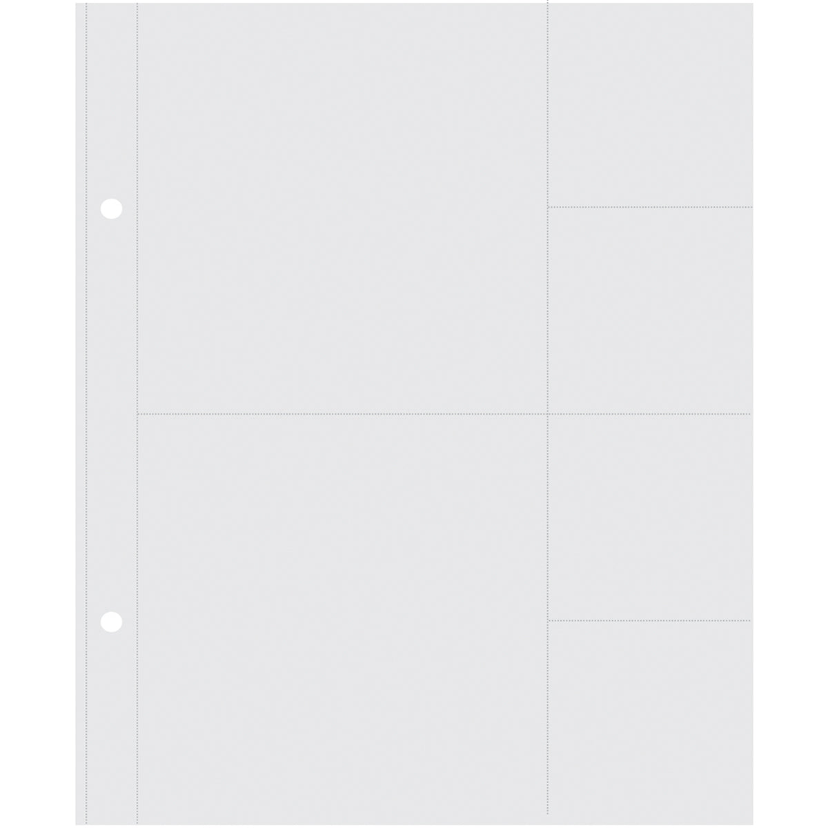Simple Stories Sn@p! Insta Pocket Pages For 6"X8" Binders - (2) 4"X4" & (4) 2"X2" Pockets, 10/Pkg
