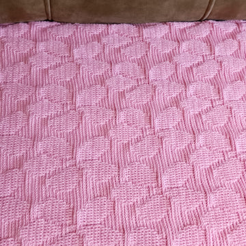 Pink bouquet blanket