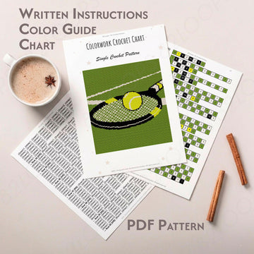 Tennis Racket Baby Blanket Crochet Pattern