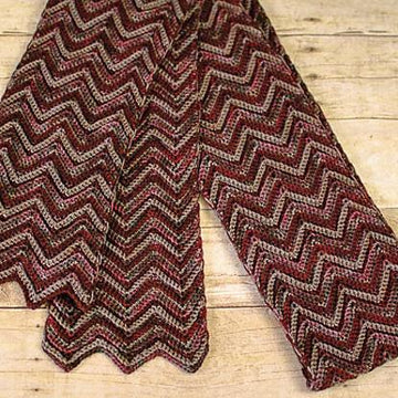 Three-Color Ripple Scarf