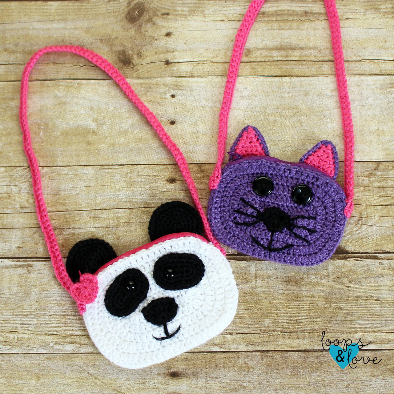 Panda and Cat Purse