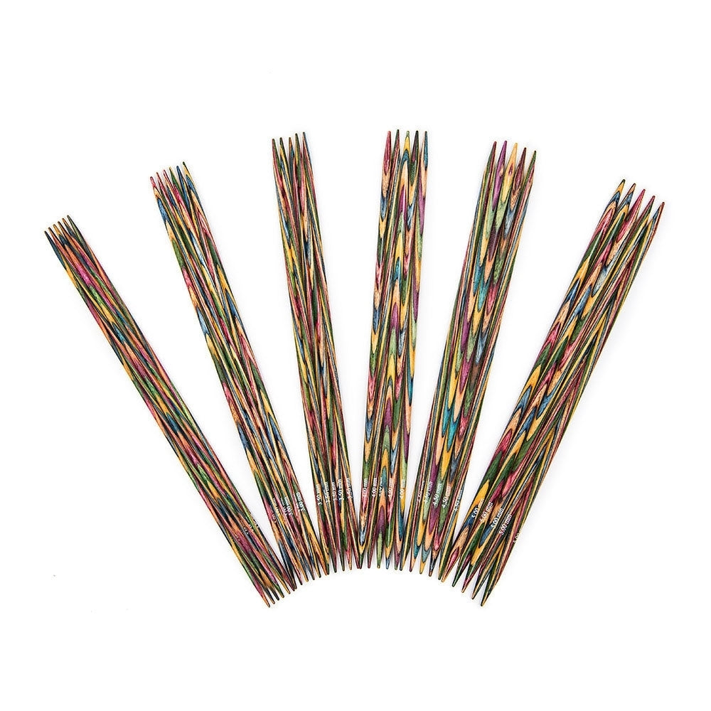 KnitPro Symfonie Double Point Needles (Sock Set of 6) - 20cm