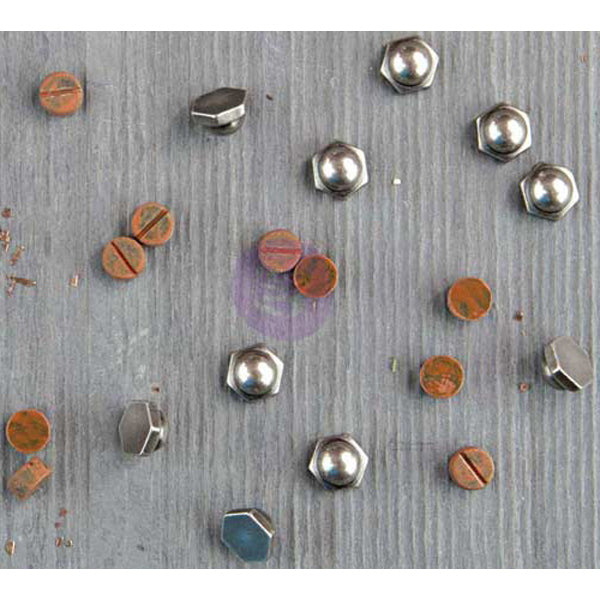 Prima Marketing Finnabair Mechanicals Metal Embellishments - Mini Hardware 20/Pkg