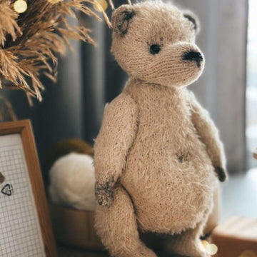 Cozy Teddy Bear Knitting Pattern PDF – Plush Toy 27 cm – Classic Teddy