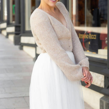 Soft bridal knit cardigan PIA