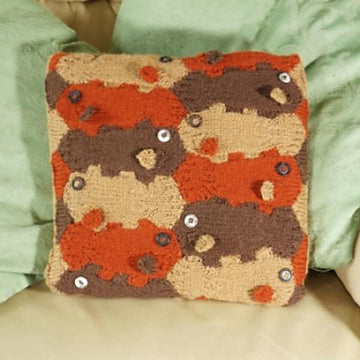 Tessellated Latimeria coelacanth cushion
