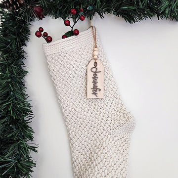 Stacked Diamonds Christmas Stocking