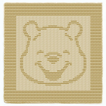 Winnie the Pooh Knitting Pattern Square