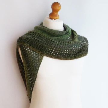 Beginners sock yarn shawl