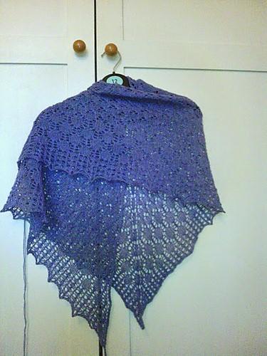Falling Drops Shawl