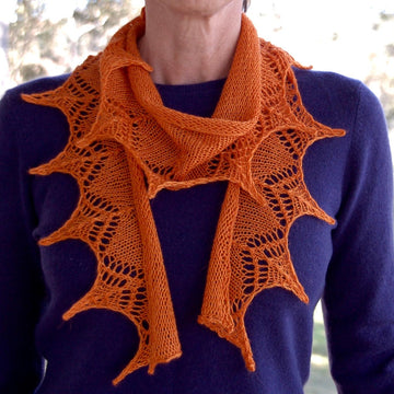 1 Ball 4 ply Lace Scarf