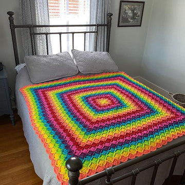 Rainbow Bavarian Throw